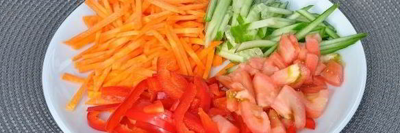 лапша удон с овощами