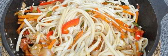 лапша удон с овощами