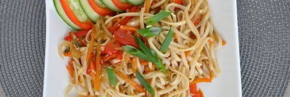 лапша удон с овощами