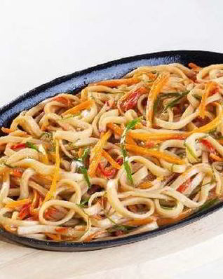 Лапша в сливочно-перечном соусе