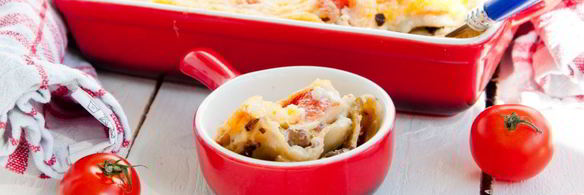 лазанья грибная