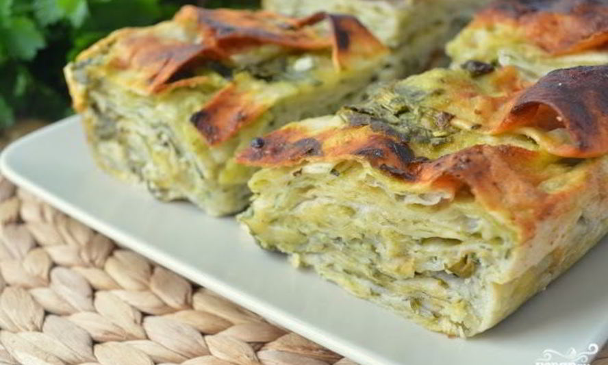 Рецепт лазаний из лаваша овощная