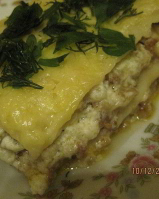 Лазанья с баклажаном