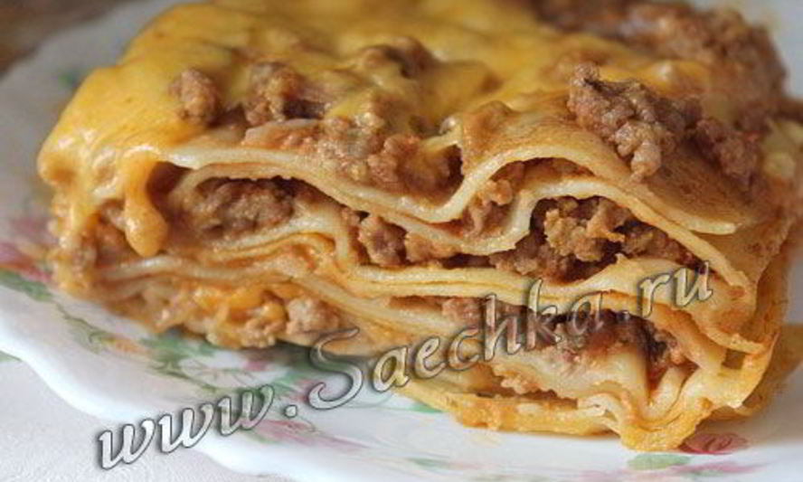 Рецепт лазаний с фаршем