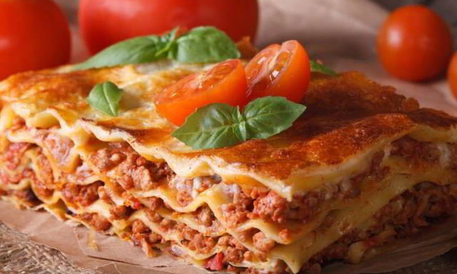 Рецепт лазаний с говяжьим фаршем и помидорами