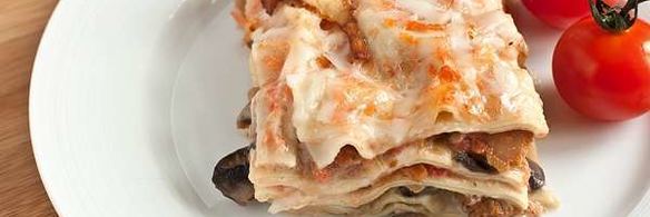 лазанья с грибами