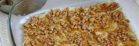 лазанья с куриным фаршем