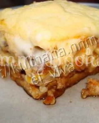 Лазанья с курицей и грибами