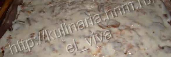 лазанья с курицей и грибами