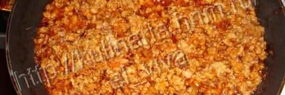 лазанья с курицей и грибами