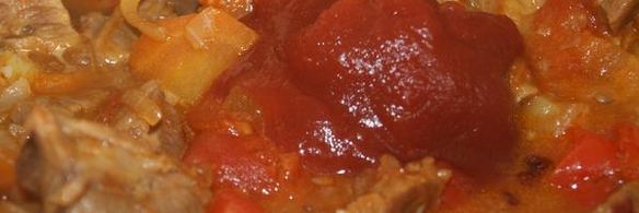 лазанья-суп с говядиной и овощами