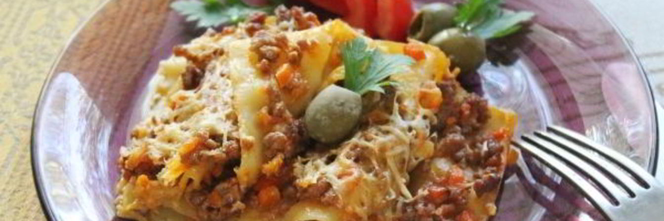 Мясная лазанья