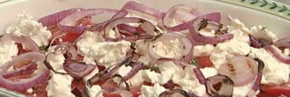 овощная лазанья с козьим сыром