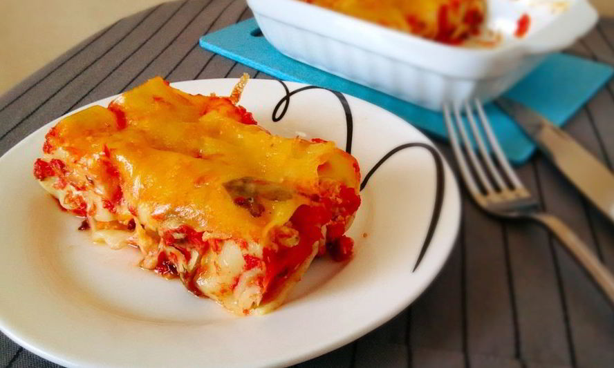 Рецепт каннеллонь с курицей
