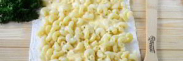 макароны под сыром в лаваше