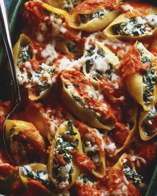 Макароны ракушки в духовке