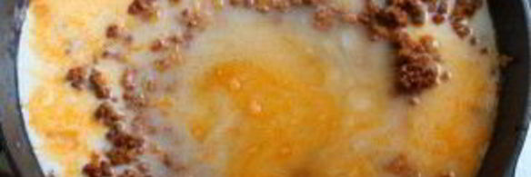 макароны с фаршем и сыром в соусе