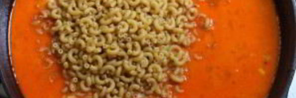 макароны с фаршем и сыром в соусе