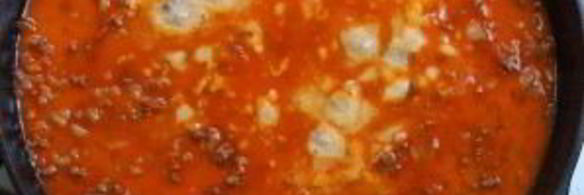 макароны с фаршем и сыром в соусе