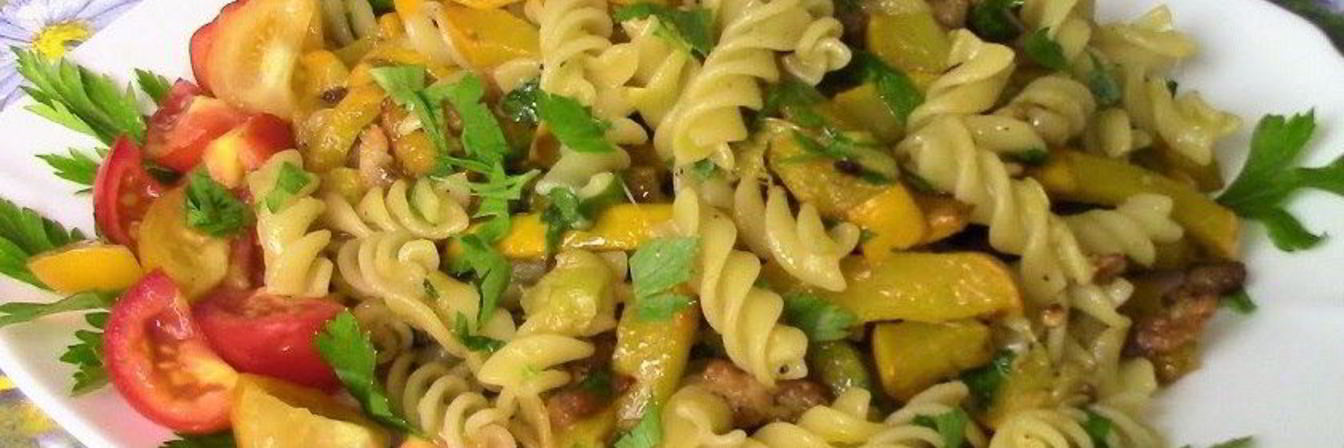 Макароны с кабачками