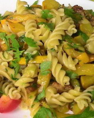 Макароны с кабачками
