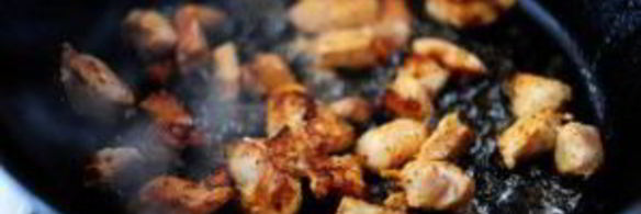 макароны с курицей и овощами