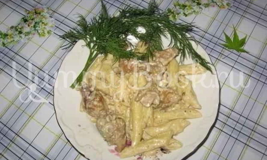 Рецепт макарон с курицей