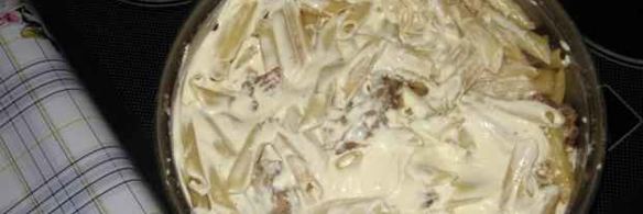 макароны с курицей