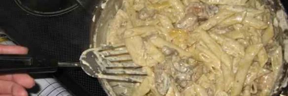 макароны с курицей