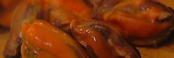 макароны с мидиями под соусом из сидра