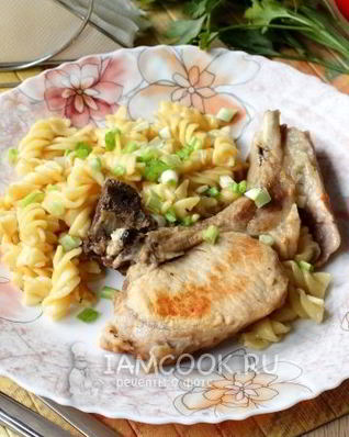 Макароны с мясом в мультиварке