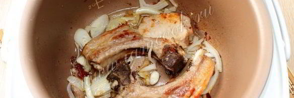 макароны с мясом в мультиварке