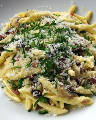 Макароны с ветчиной