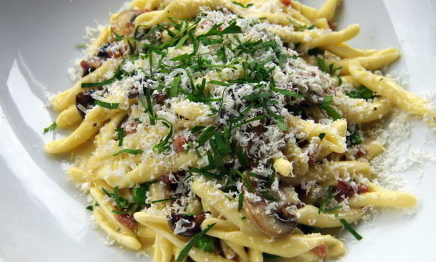 Рецепт макарон с ветчиной