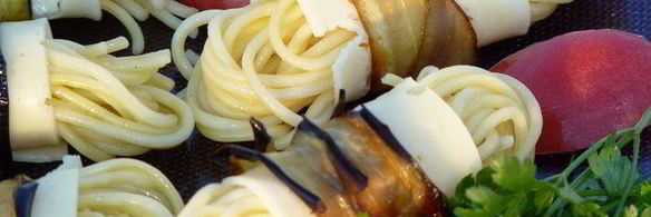 моточки-гриль из спагетти