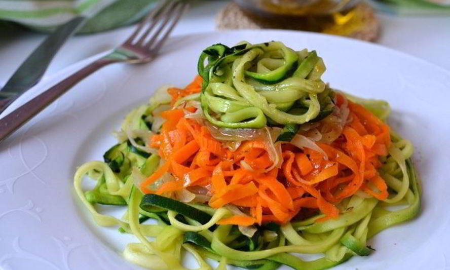 Рецепт овощных спагетти