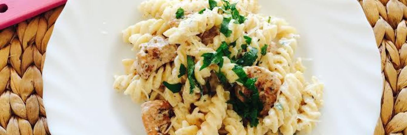 Паста Альфредо с курицей