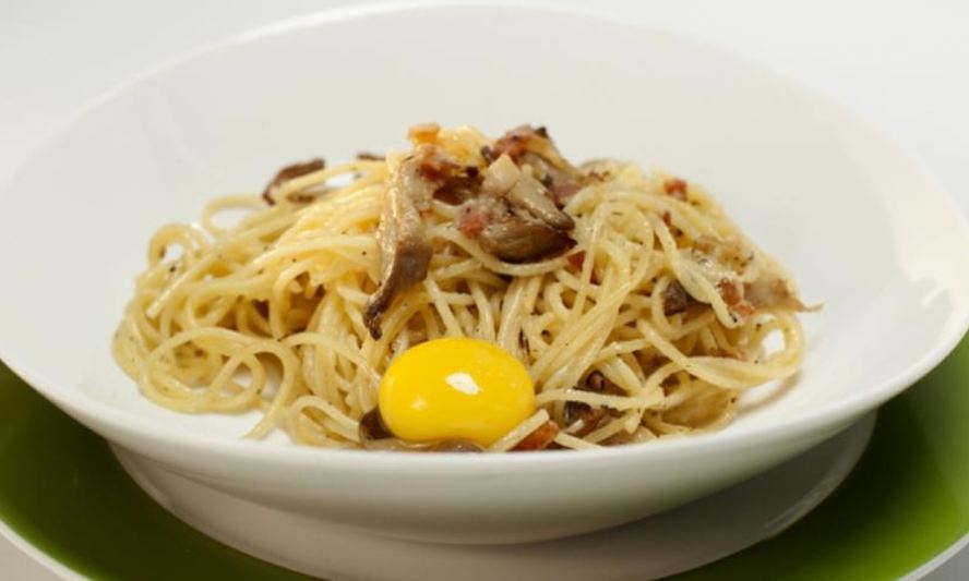 Рецепт пасты карбонара с грибами