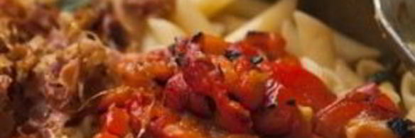 паста с беконом и помидорами