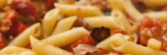 паста с беконом и помидорами