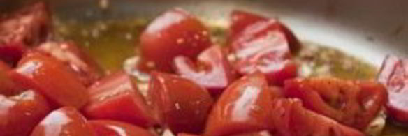 паста с беконом и помидорами