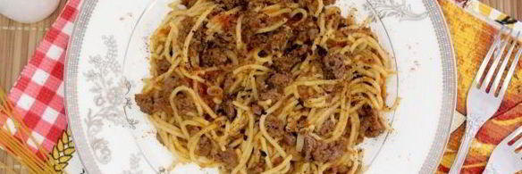 паста с фаршем