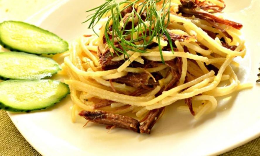 Рецепт пасты с говядиной и сыром