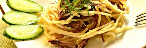 паста с говядиной и сыром