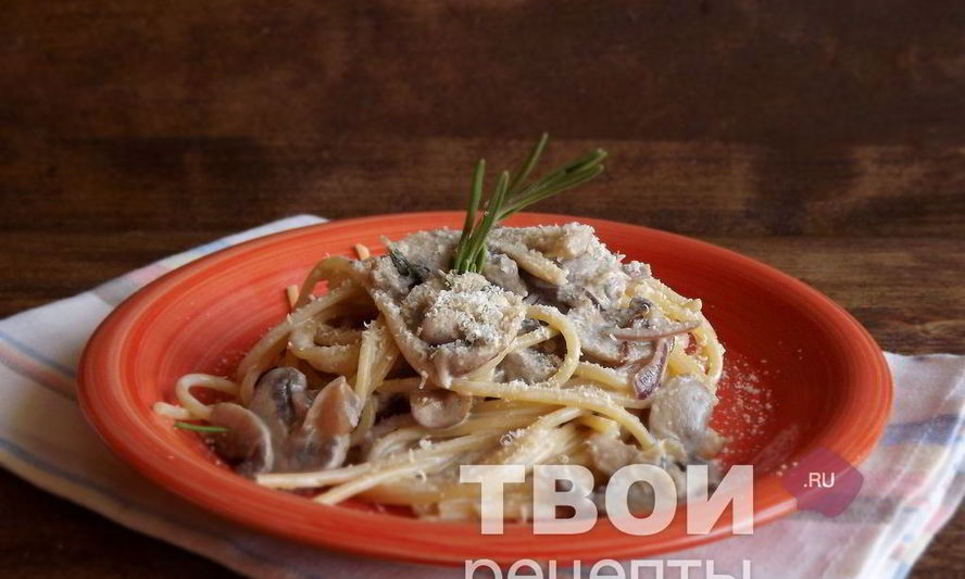 Рецепт пасты с грибным соусом