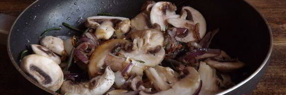 паста с грибным соусом