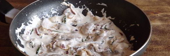 паста с грибным соусом