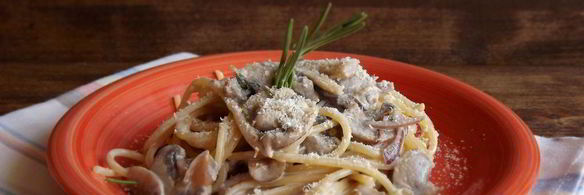 паста с грибным соусом