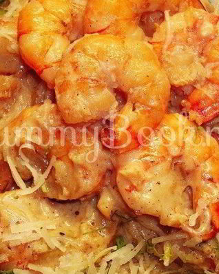 Паста с креветками и сливочным соусом