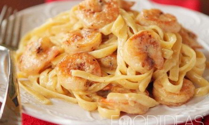 Рецепт пасты с креветками в сливочном соусе